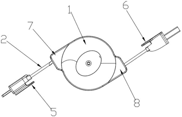 数据线收纳盒_伸缩数据线怎么装回去_伸缩数据线内部安装图解