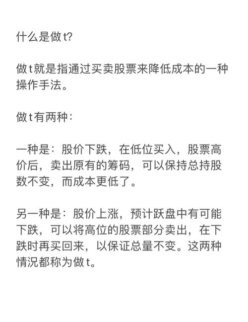 股票T+0操作技巧_股票做t有什么技巧_T+0降低成本方法