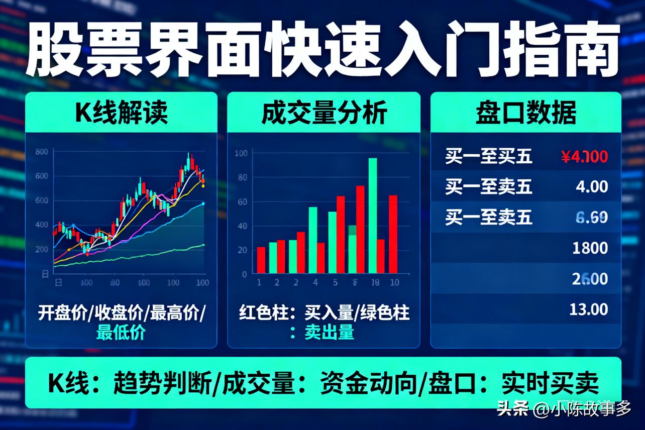 股票新手必看！K线图入门，轻松分清涨跌情况
