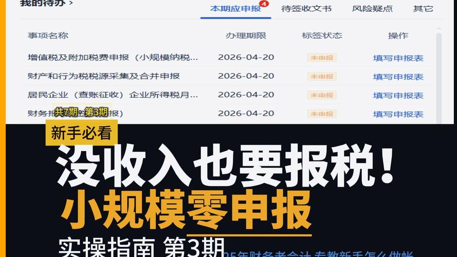 小规模公司别长期零申报，超6个月易被查